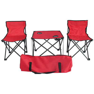 屋外の軽量のキャンプのチェアー テーブルはオックスフォード浜様式のテーブルおよび椅子を置いた