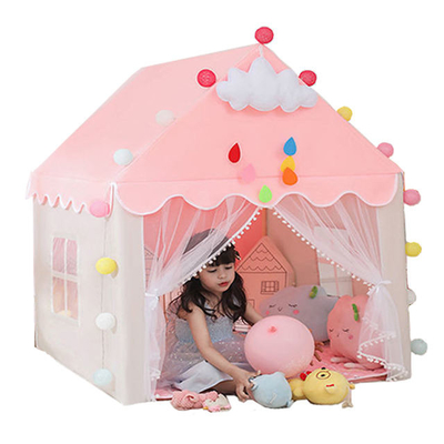 40CMのCastle Playhouse Outdoor ODM六角形の屋外のキャンプ テントのピンクの王女